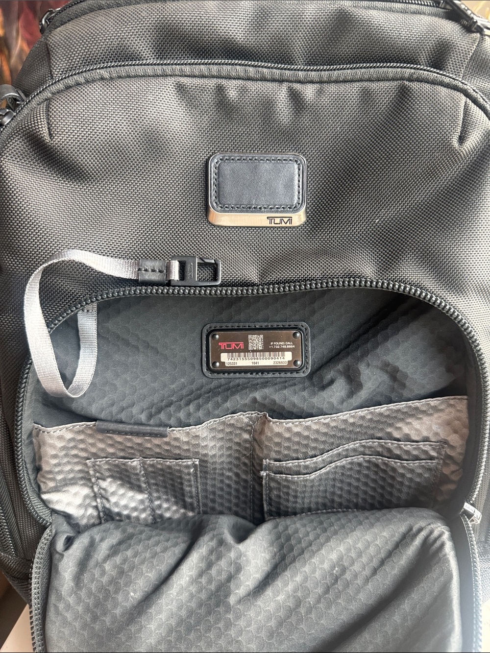 Tumi Alpha Bravo Nathan Backpack Business Laptop Bag in Black Color - Picture 5 of 16